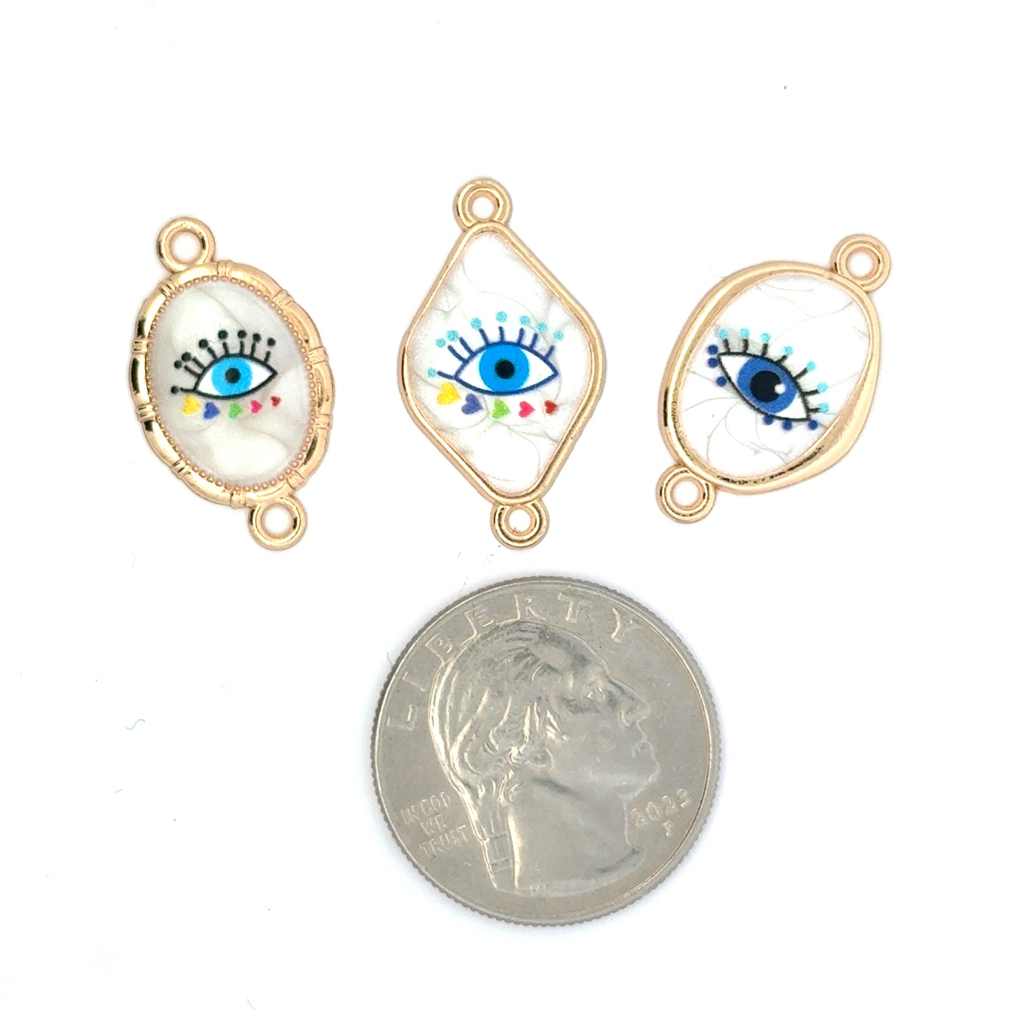 Charming Evil Eye Jewelry Connectors/Charms