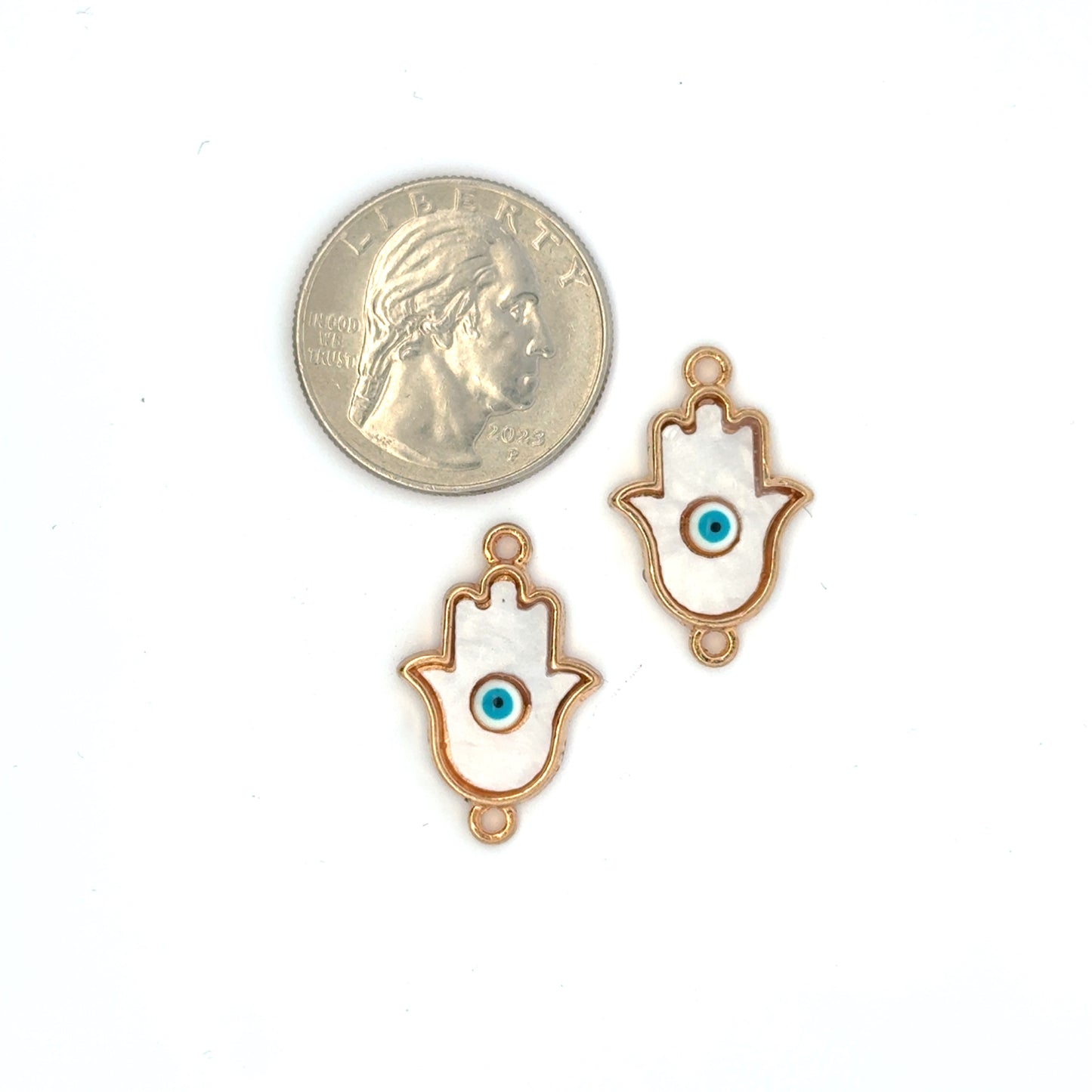 Elegant Hamsa Evil Eye Hand Charms