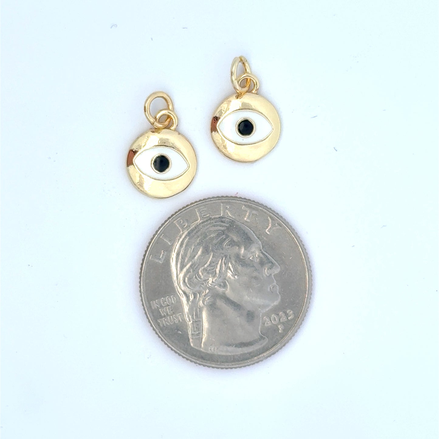 Elegant Gold evil Eye Small Charms