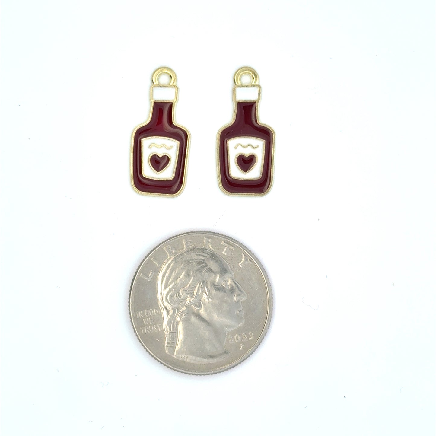 Charming ketchup Bottle charms