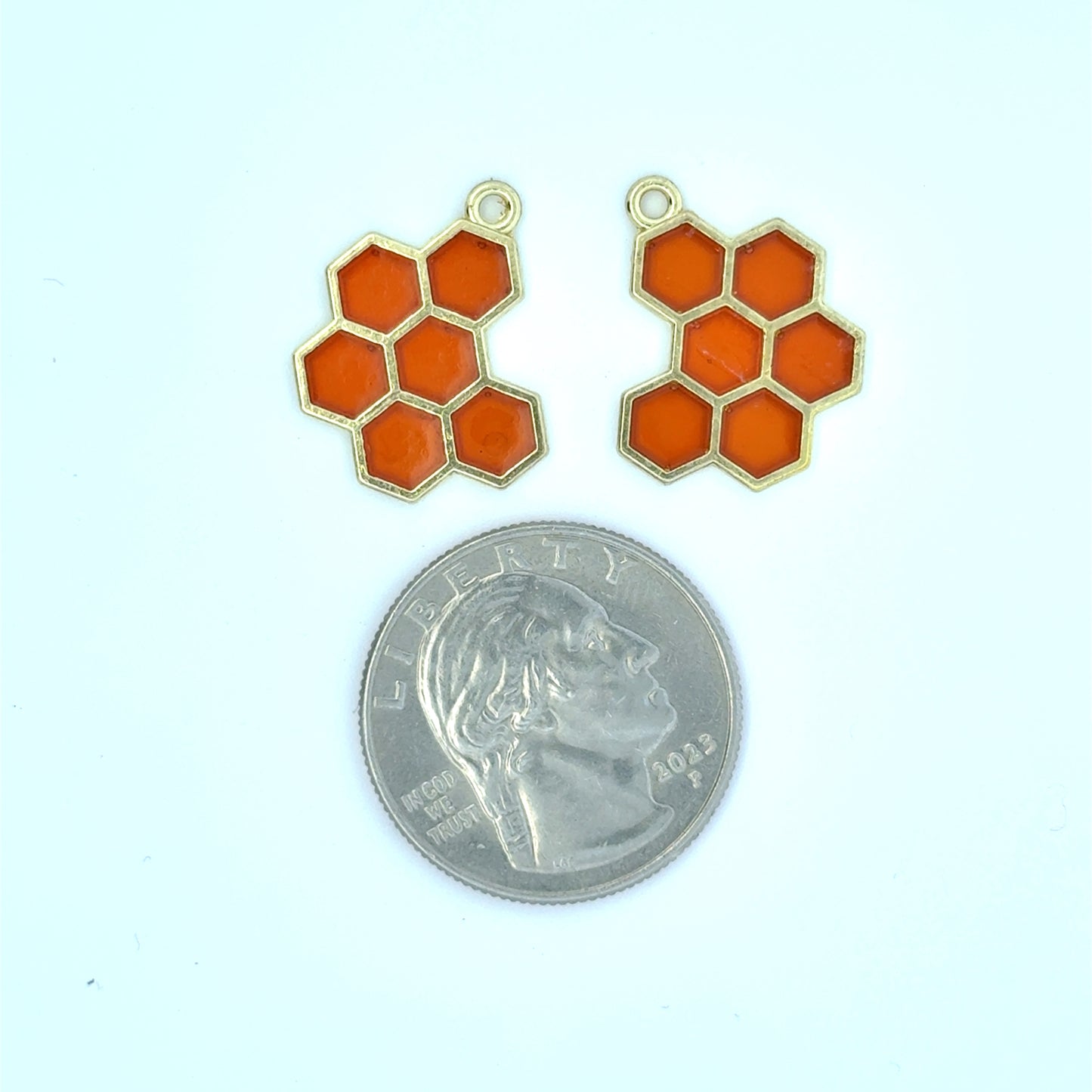 Vibrant Honeycomb Charm