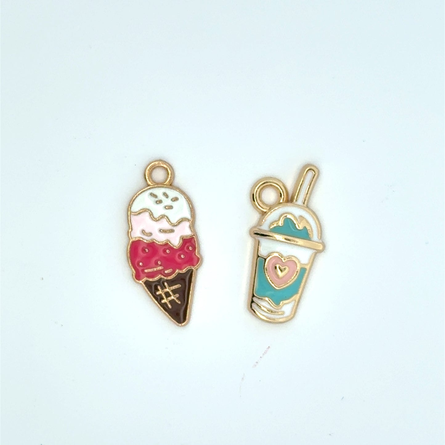 Charming Ice Cream and Ice Cream Float Charms
