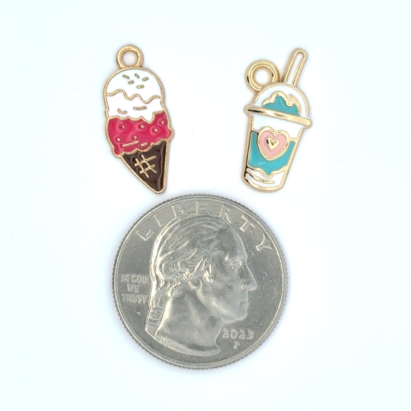 Charming Ice Cream and Ice Cream Float Charms
