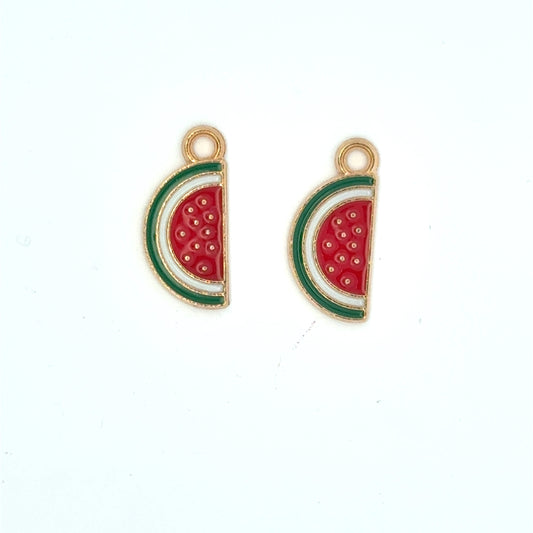 Charming Watermelon Slice 3d charms
