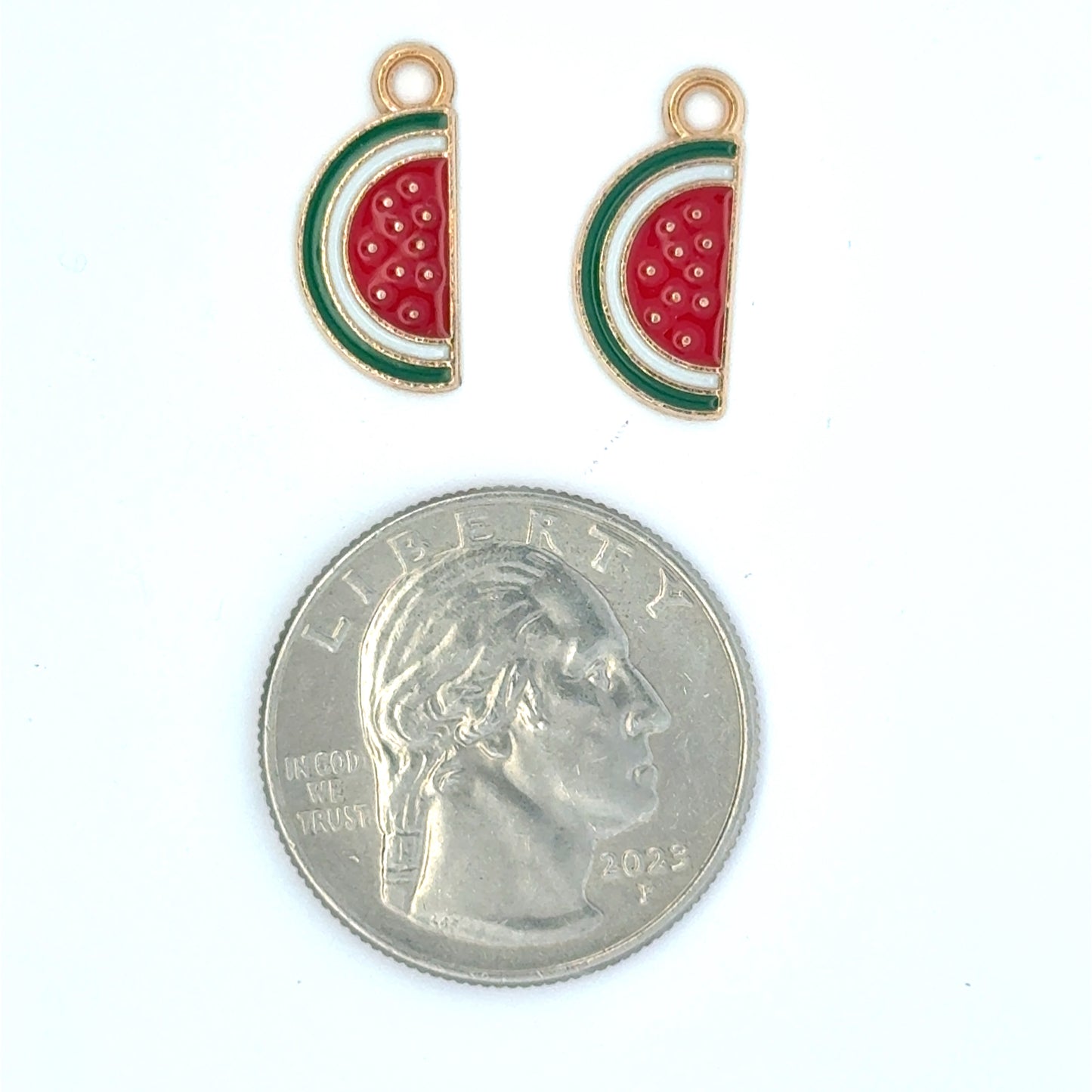 Charming Watermelon Slice 3d charms
