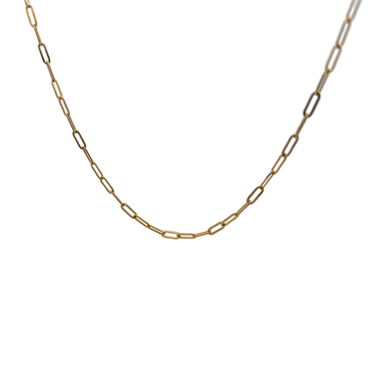The “Aurora” Chain 18k Stainless Steel Gold PVD Elegant Paperclip