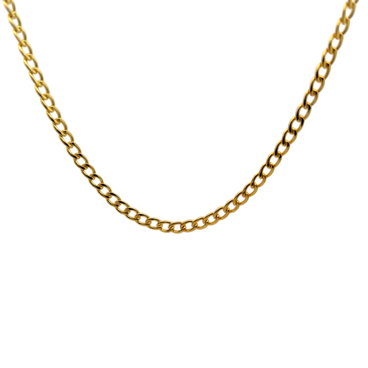 The “Isabella” is 18k Gold Stainless Steel PVD Elegant Chain