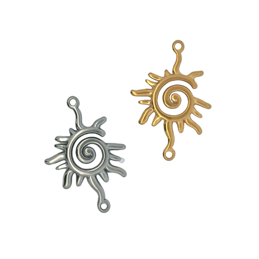 Elegant Sun-Shaped Charms