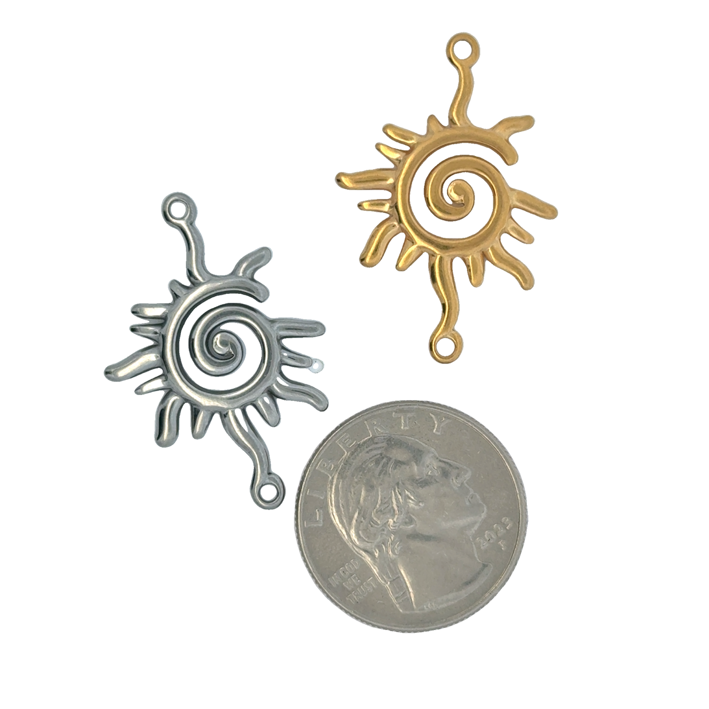 Elegant Sun-Shaped Charms
