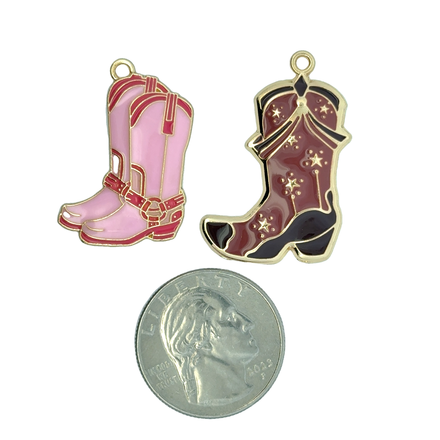 Charming Cowboy Boot Charms