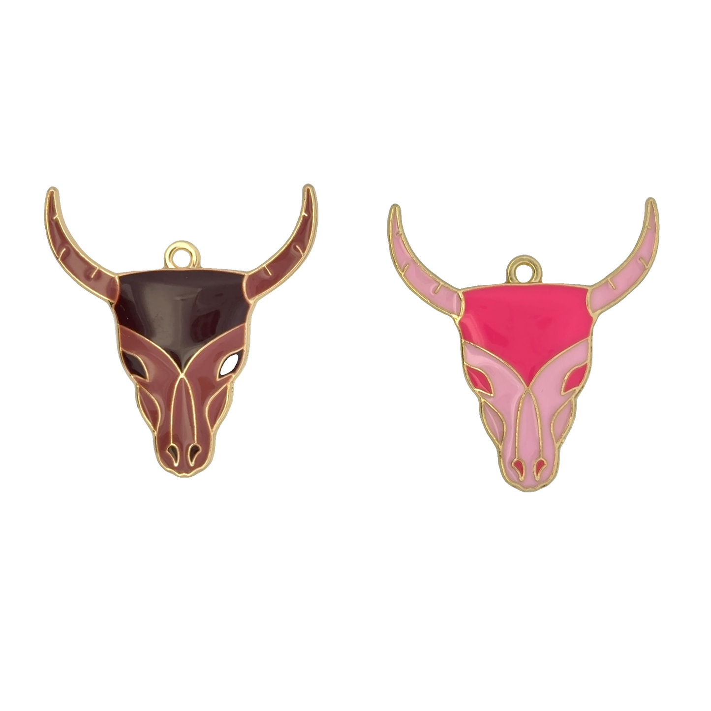 Colorful Bull Head Charms