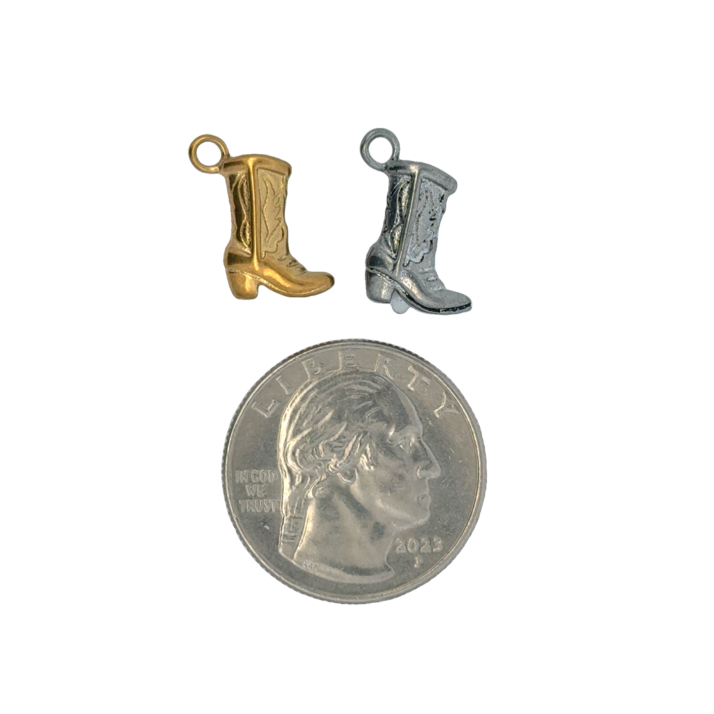 Charming Mini Cowboy Boot Charms