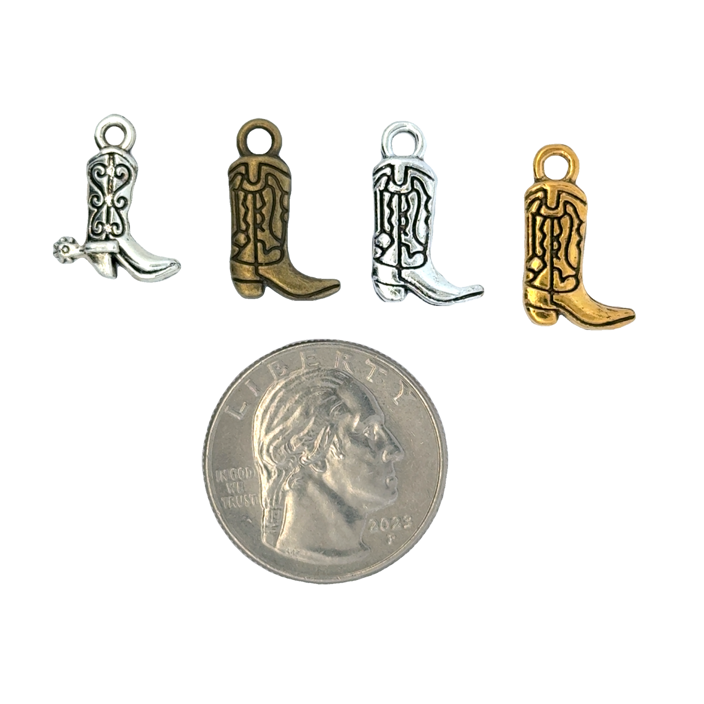 Charming Cowboy Boot Charms
