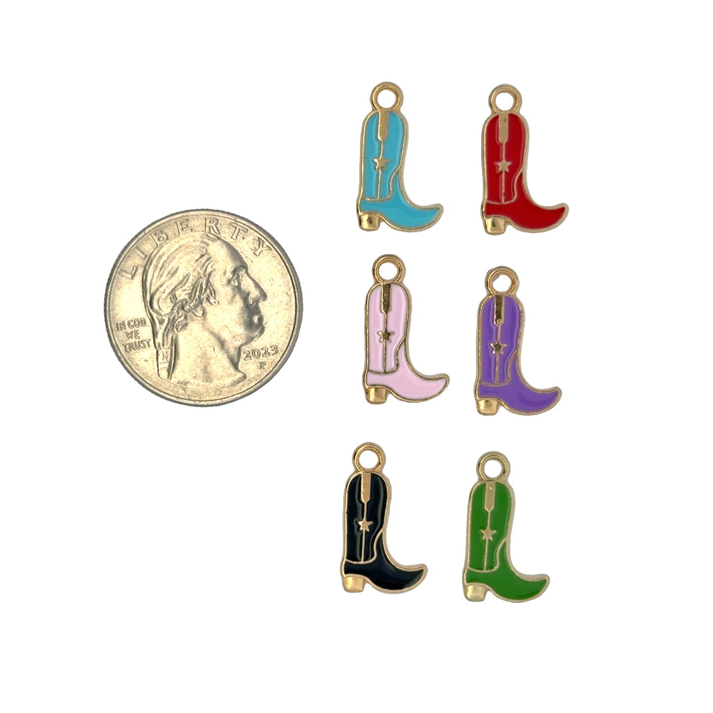 Colorful Cowboy MINI Boot Charms