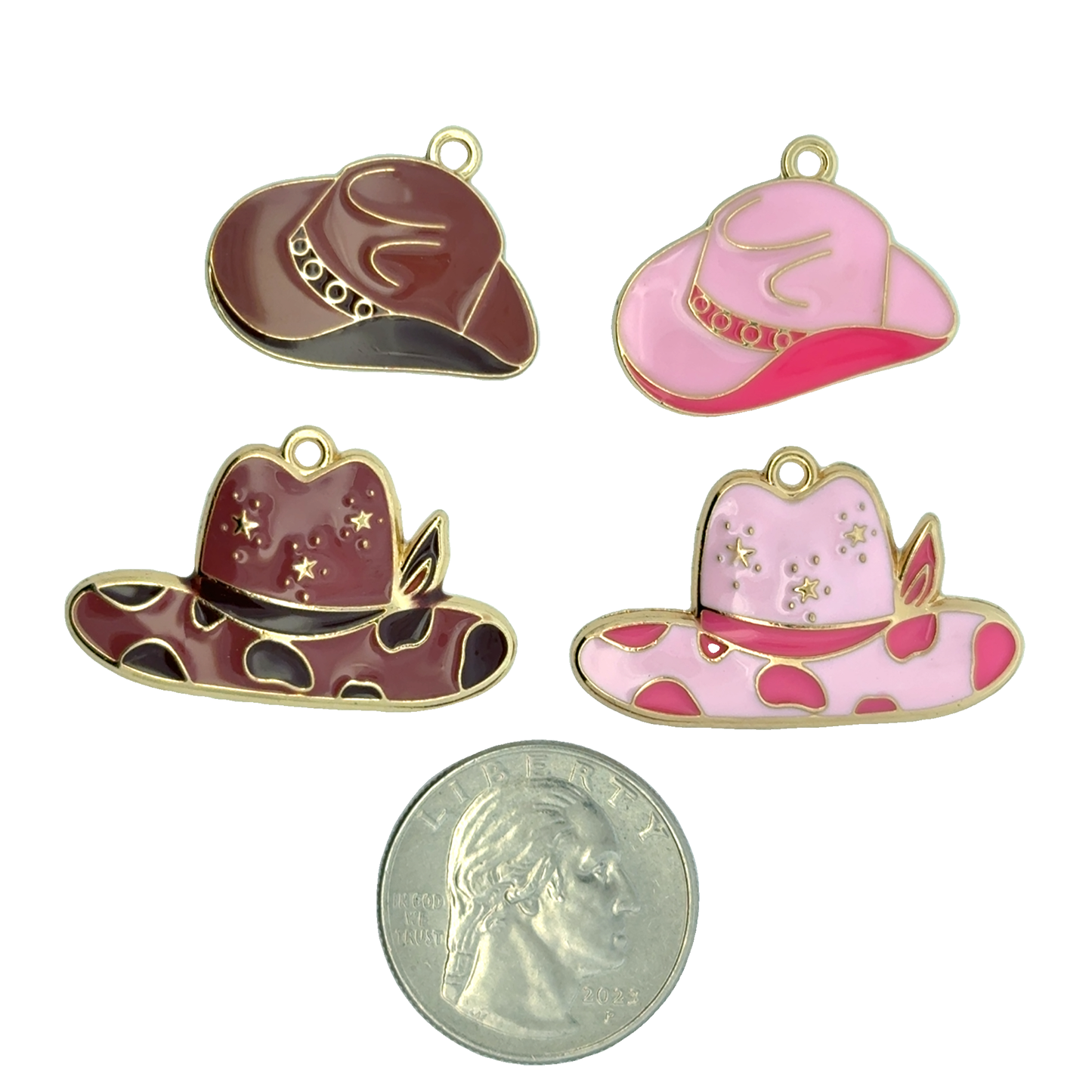 Colorful Cowboy Hat Charms