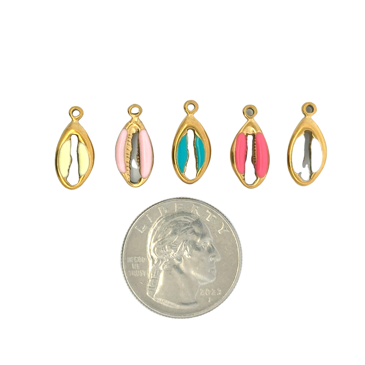 Colorful Sea Shell Charms