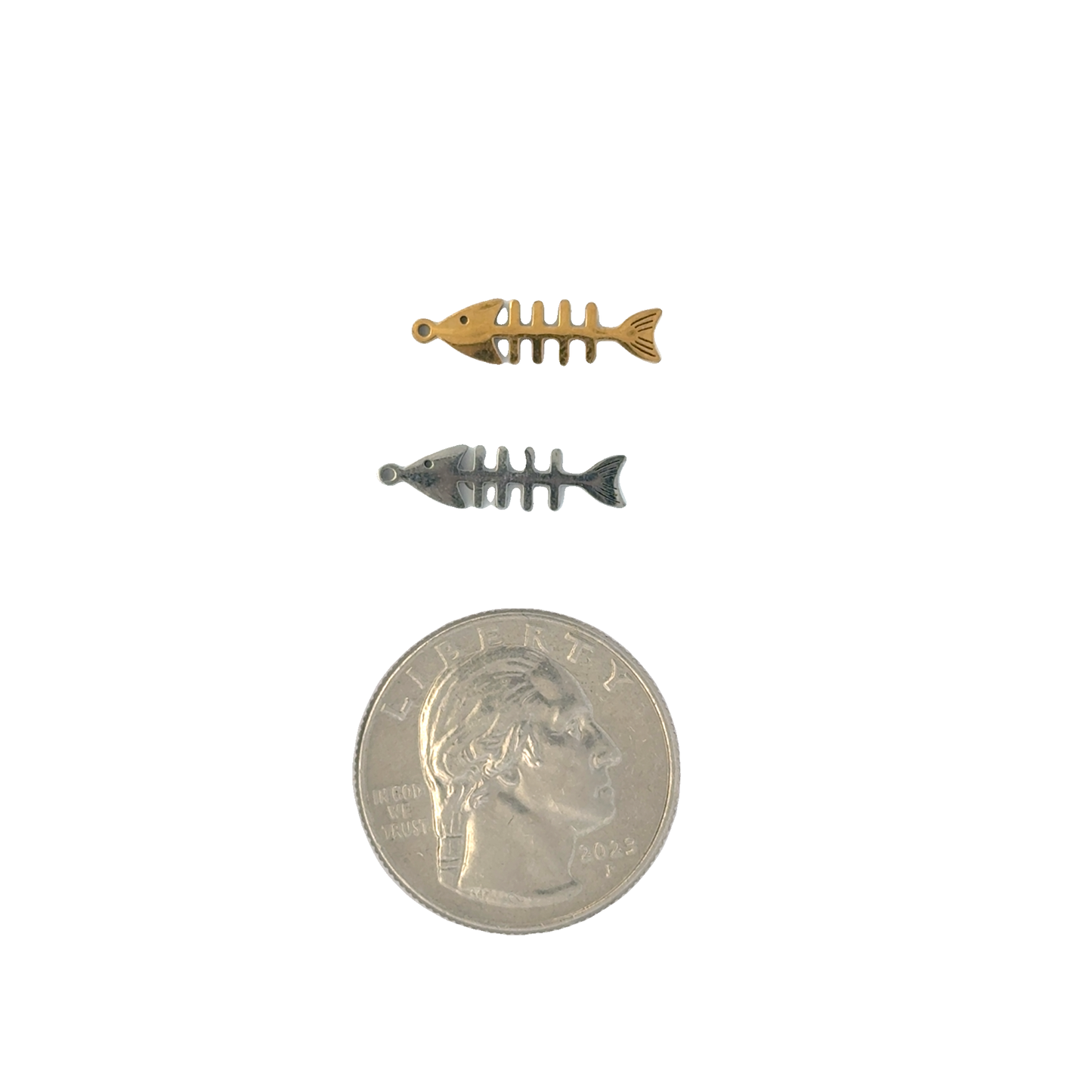 Unique Mini Fish Bone Charms