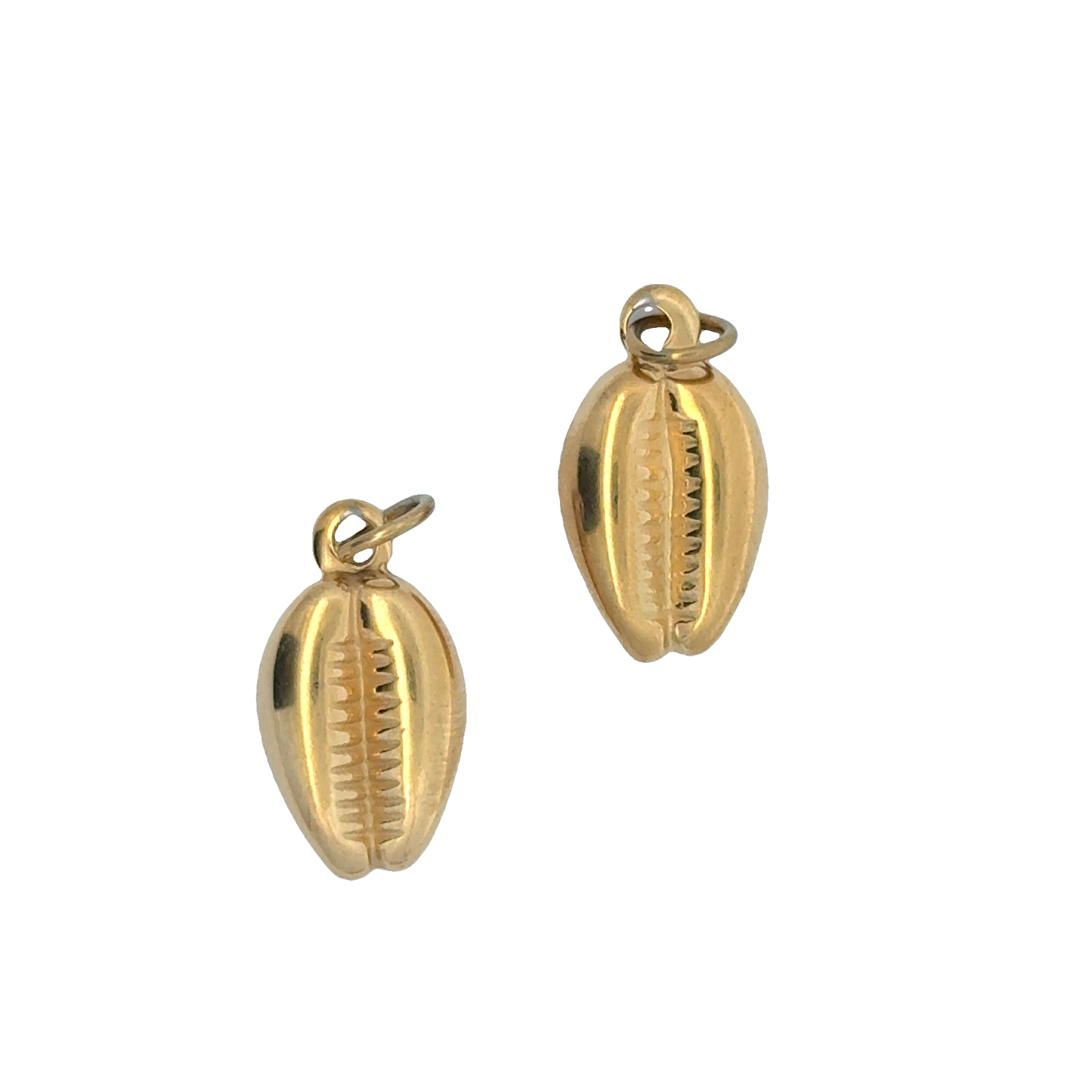 Elegant 18k Gold Seashell Charms