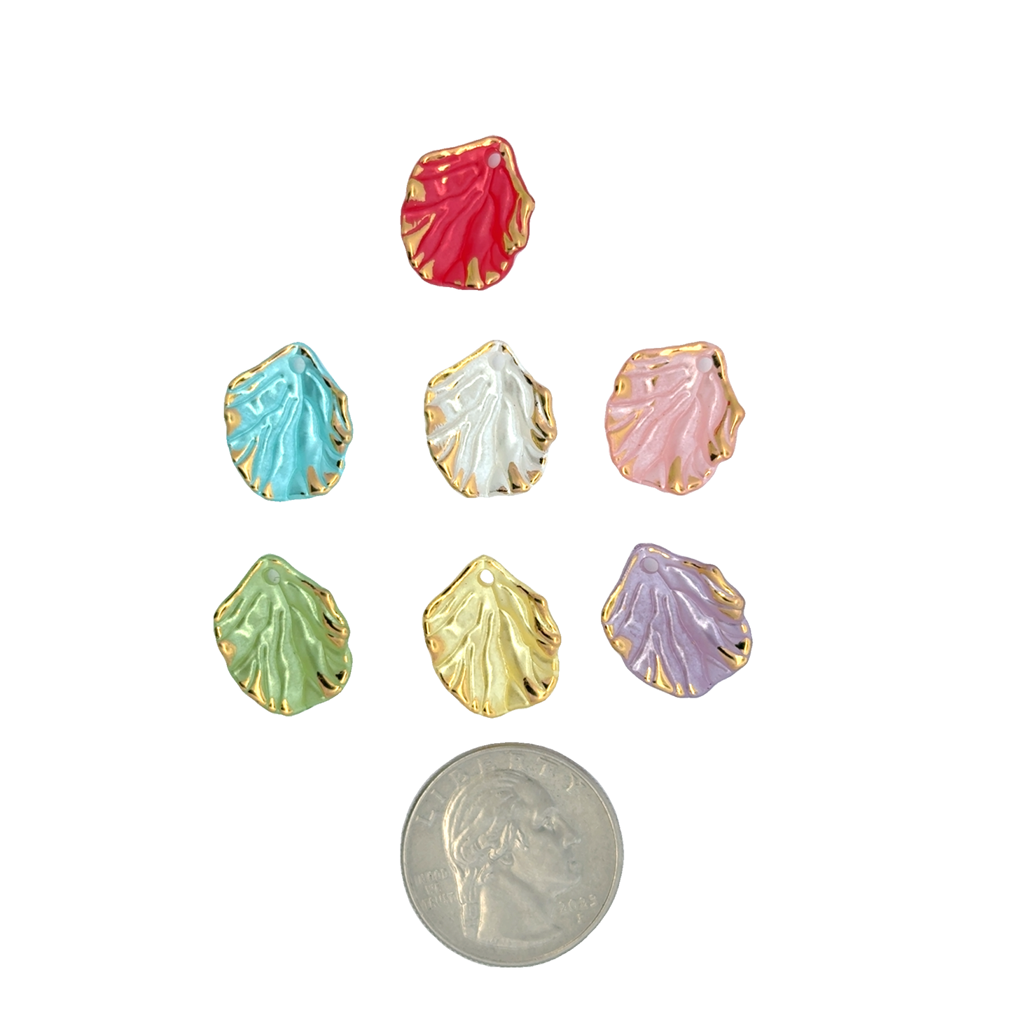 Colorful Shell-Inspired Charms
