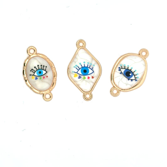 Charming Evil Eye Jewelry Connectors/Charms