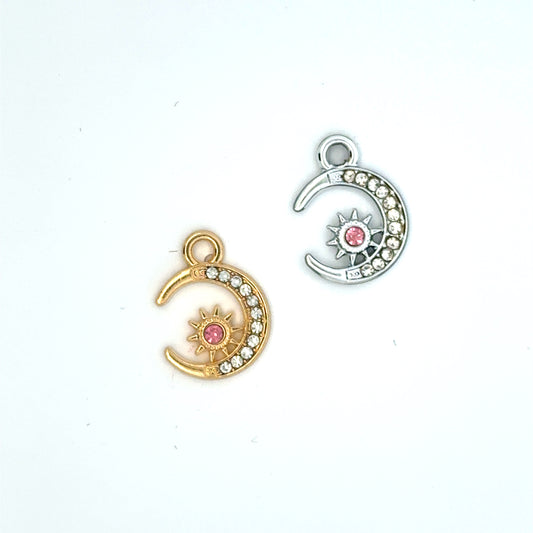 Charming Sun and Moon charms (gold or silver)