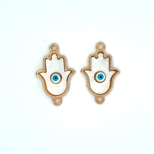 Elegant Hamsa Evil Eye Hand Charms
