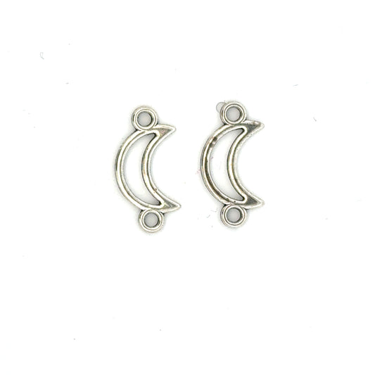 Charming Moon-Shaped Connector charms