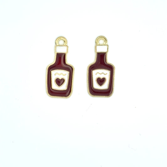 Charming ketchup Bottle charms