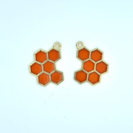 Vibrant Honeycomb  Charm