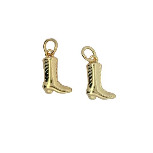 Charming Mini Gold Boot Charms