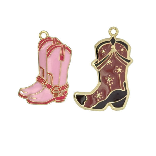 Charming Cowboy Boot Charms
