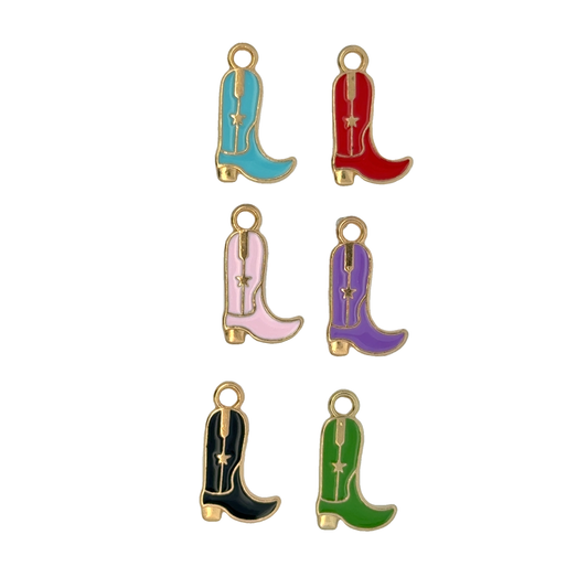 Colorful Cowboy MINI Boot Charms