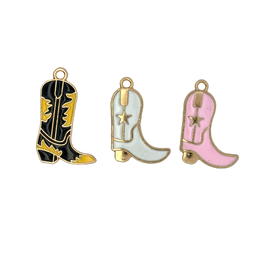 Charming Cowboy Boot Charms