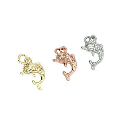 Charming Bling Dolphin Charms