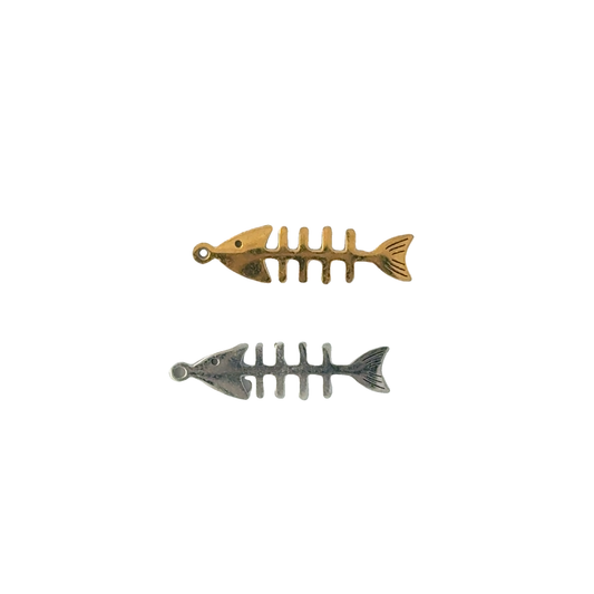 Unique Mini Fish Bone Charms