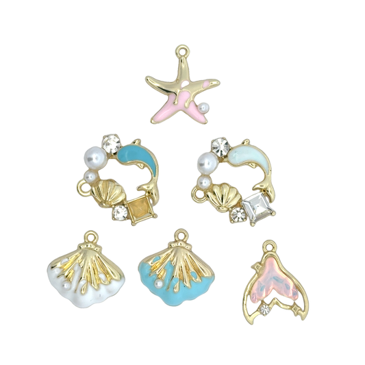 Charming Sea-Themed Jewelry Charms